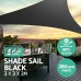3/5M Triangle Sun Shade Sail Canopy UV Block Triangle Shade for Outdoor Activities   
